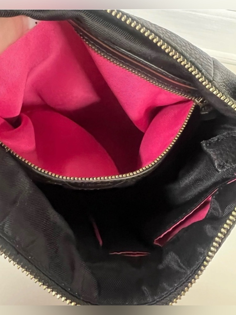 THE SAK  convertible LADERA pebbled leather BLACK crossbody POCKETS bag - Picture 13 of 14